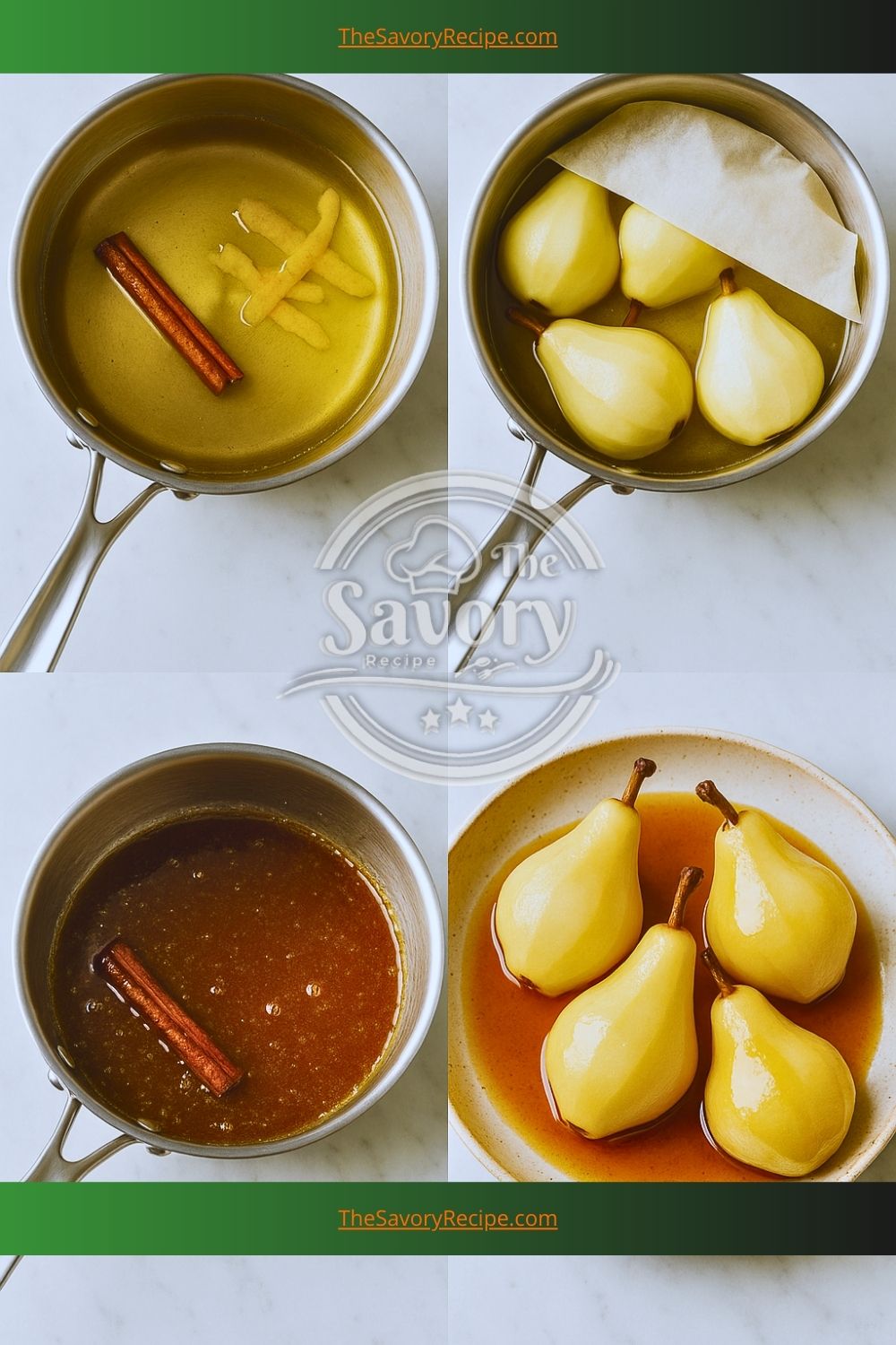 Honey-Poached Pears
